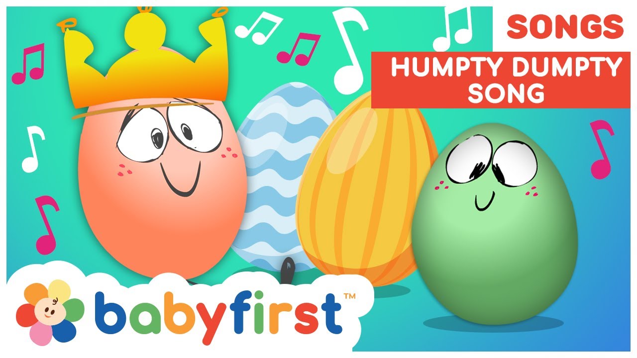 Humpty Dumpty song | Nursery Rhymes for kids | Surprise eggs songs | Sing along with BabyFirst TV
