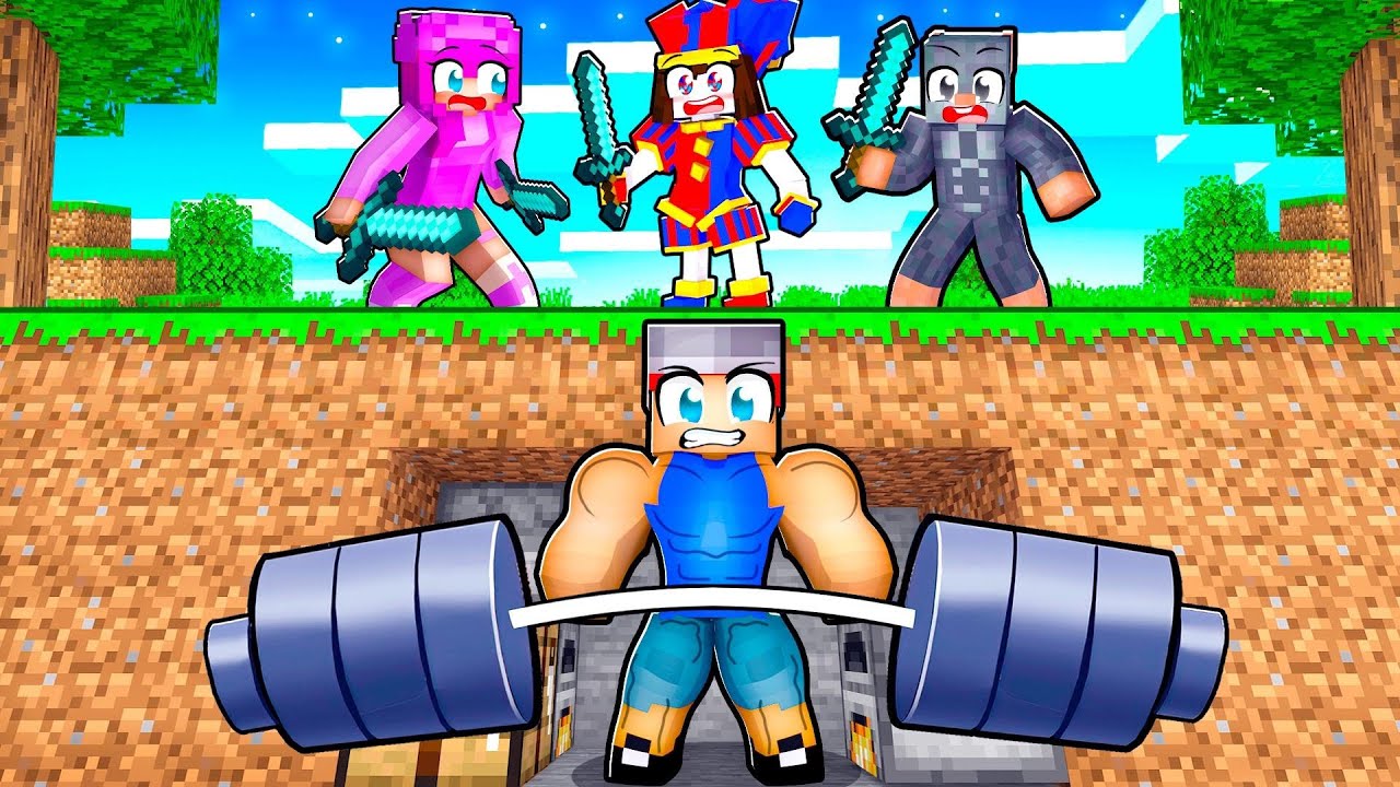 Hunters vs 100% BUFF Speedrunner in Minecraft!