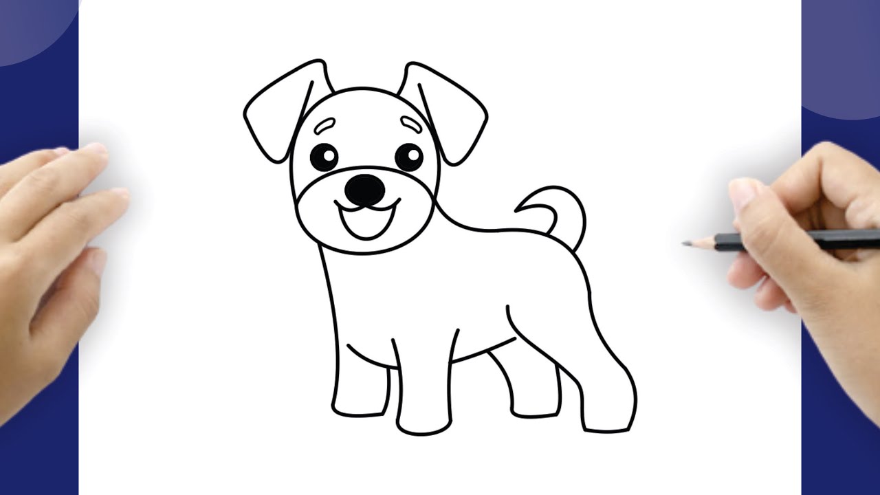 Hur man ritar en kawaii hund - steg för steg