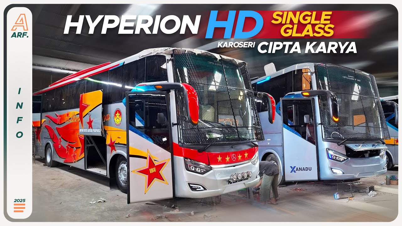 HYPERION HD SINGLE GLASS !! Body Terbaru Karoseri Cipta Karya Medan