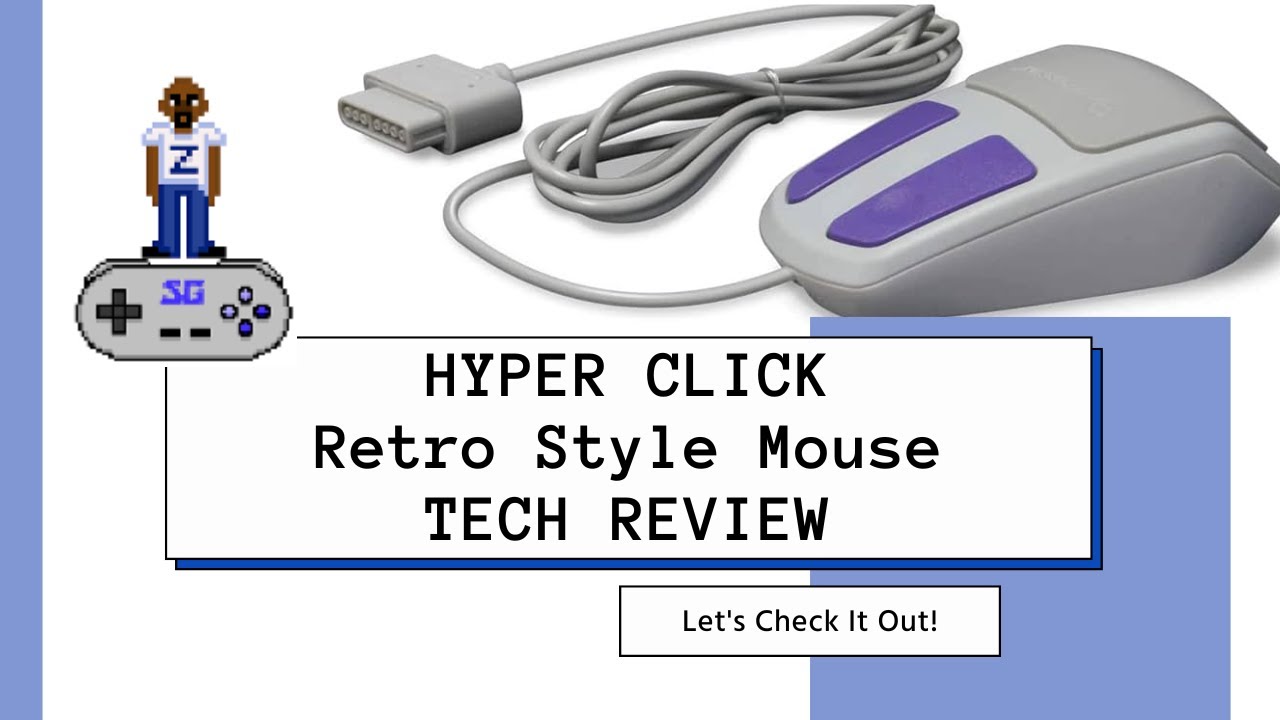 Hyperkin Hyper Click Retro Style Mouse For SNES | Tech Review | Snoley Games