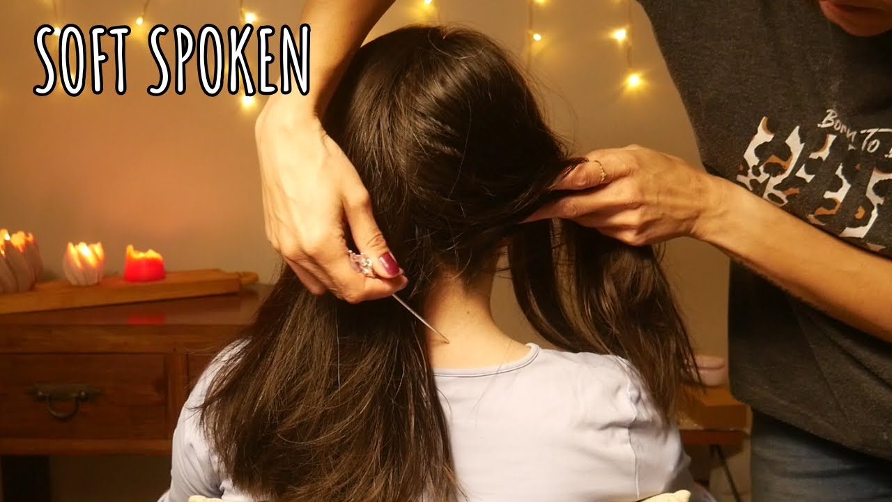 Hypnotizing hair brushing and parting with Cecilia - Soft spoken ASMR