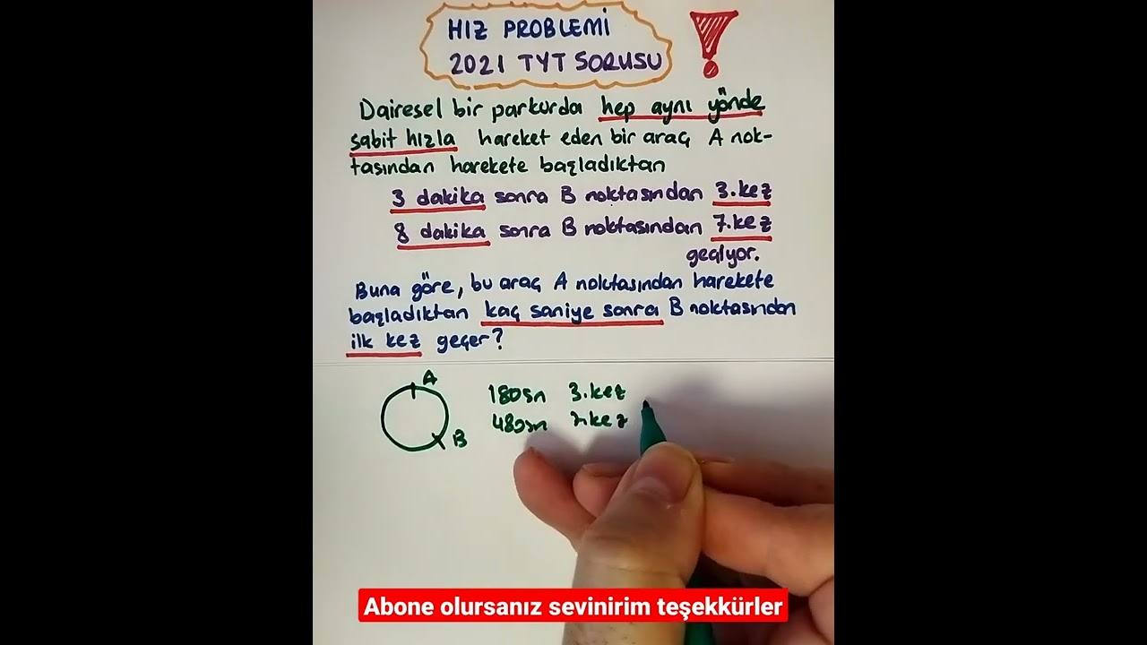Hız problemleri pratik çözümler 👆