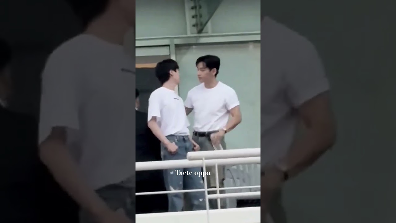 I also wanna know TaeJin's secret talk 🥹 #v #bts #taehyung