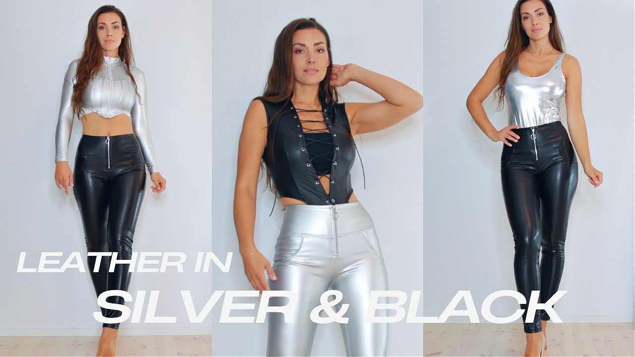 I am BACK! Leather Review in SILVER & BLACK 🖤 Try on haul