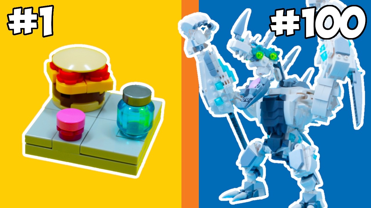 I built 100 things from LEGO Fortnite!