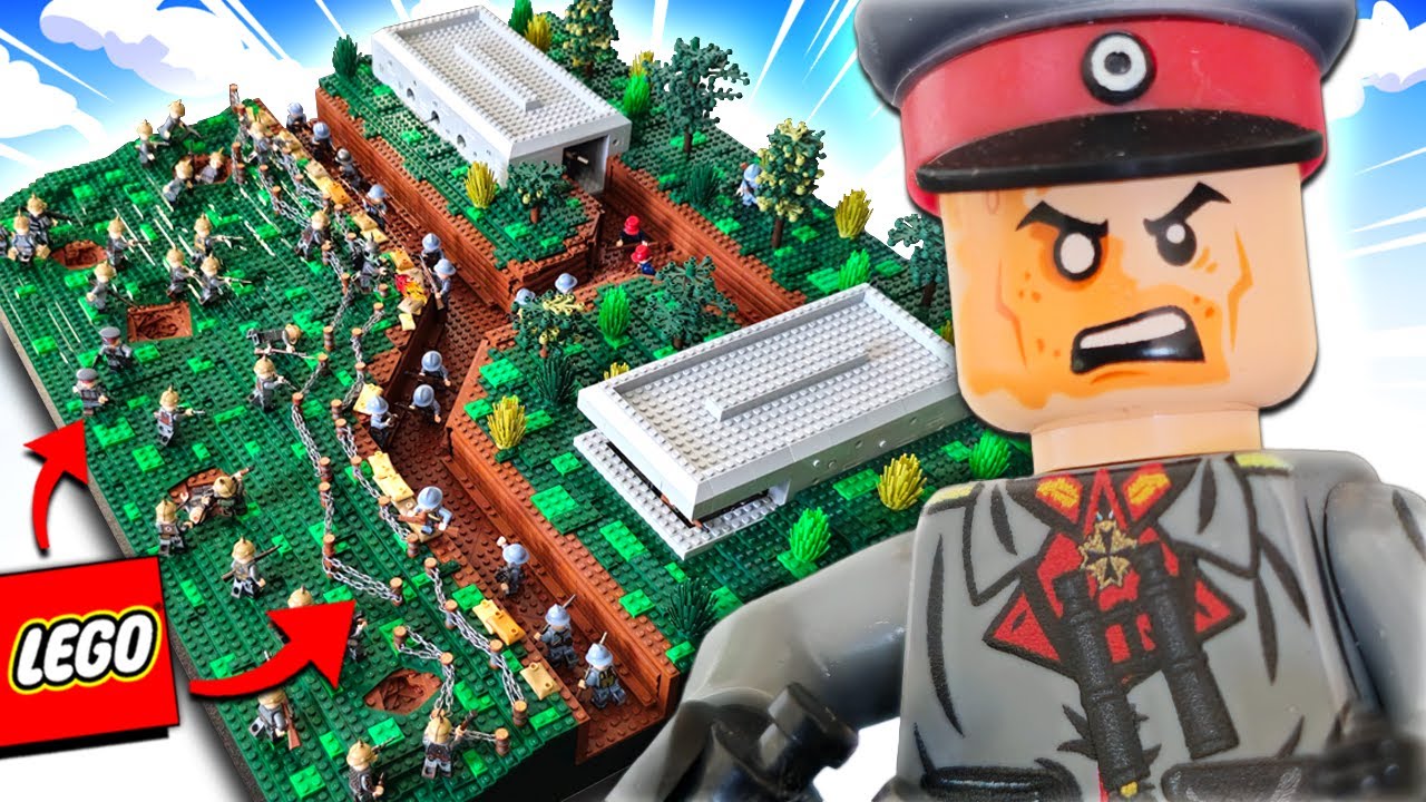 I Built a GIANT LEGO WW1 Trench Battle!