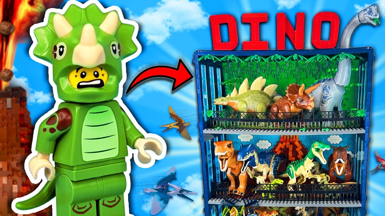 I built a LEGO Dinosaur SKYSCRAPER!