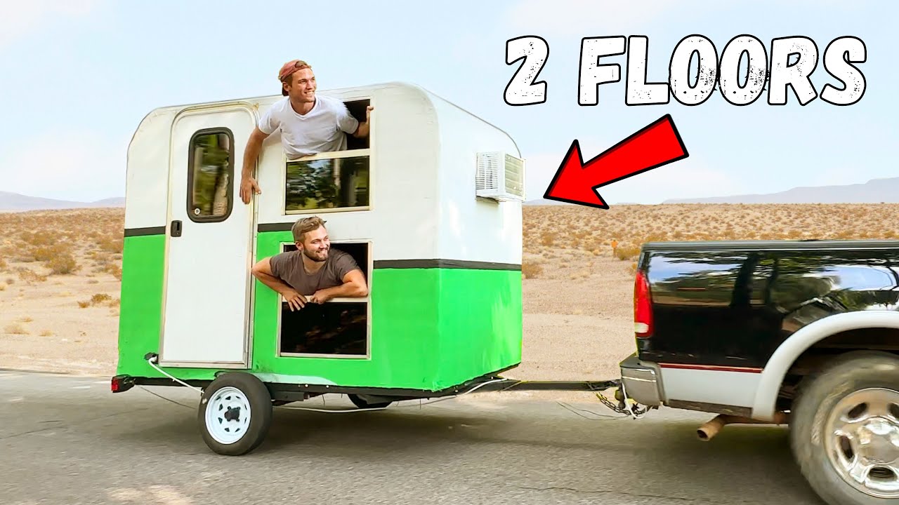 I Built a TWO-STORY Micro Camper!