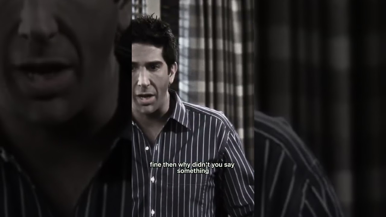 I don’t get a goodbye? Ross to Rachel #friends  #ross  #rachel
