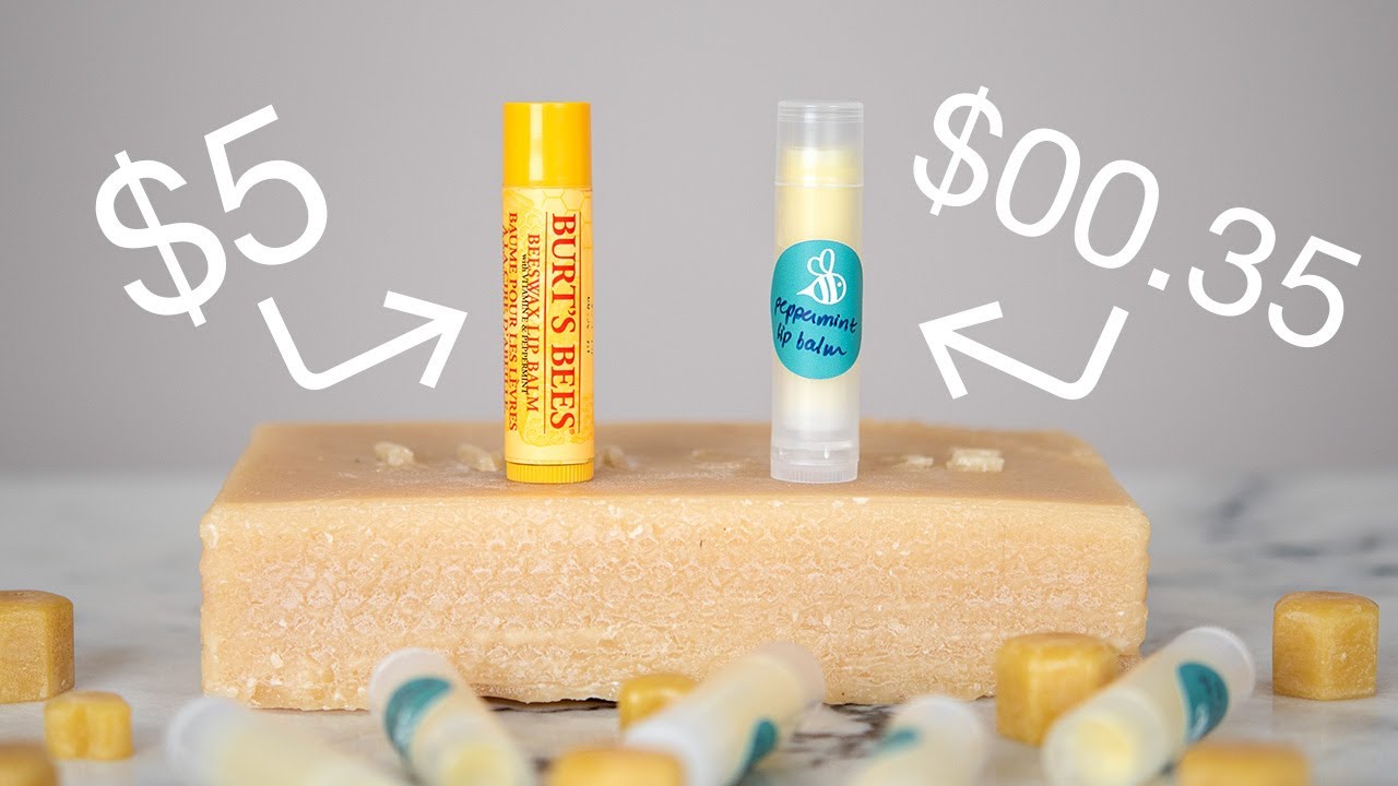 I DUPED Burt's Bees! | DIY Peppermint Beeswax Lip Balm