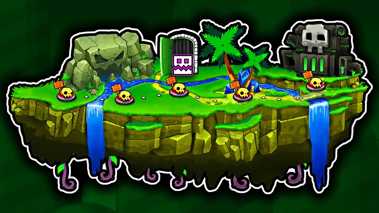 I Escaped This Jungle Temple In Geometry Dash!