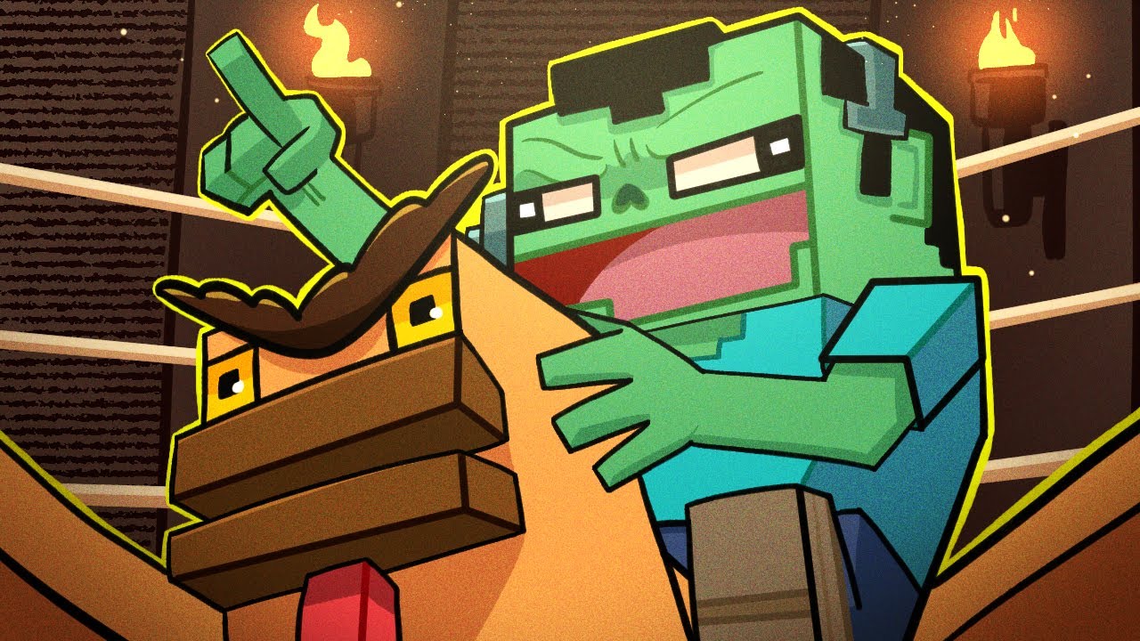 I Forced my Friends to play MINECRAFT ZOMBIES!