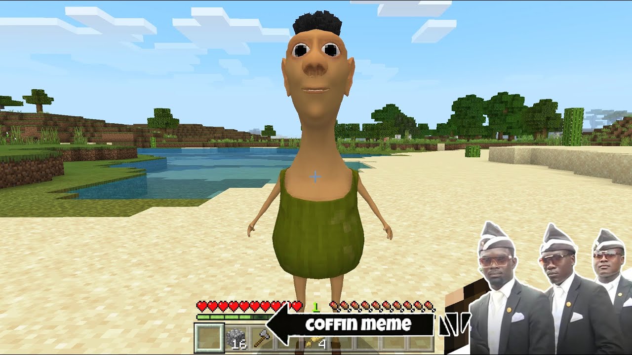 I found Real Hamood Habibi in Minecraft - Coffin Meme