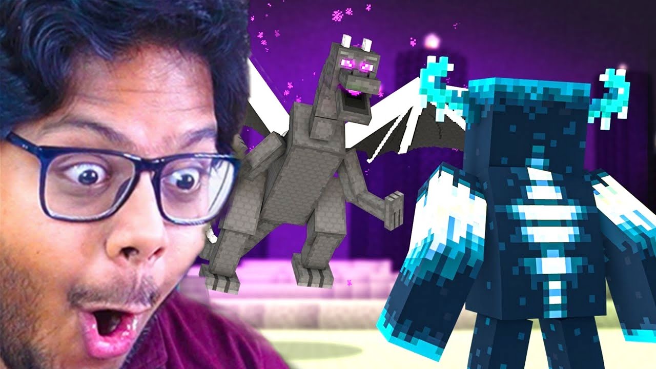 I Found the EPIC WARDEN Vs ENDER DRAGON Animation In Minecraft!!