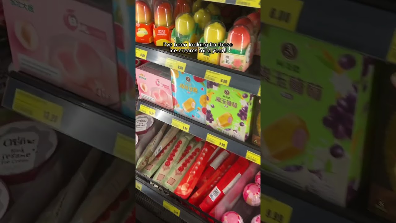 I FOUND THE VIRAL MANGO & LEMON ICE CREAMS!!! 🥭🍋 #icecream