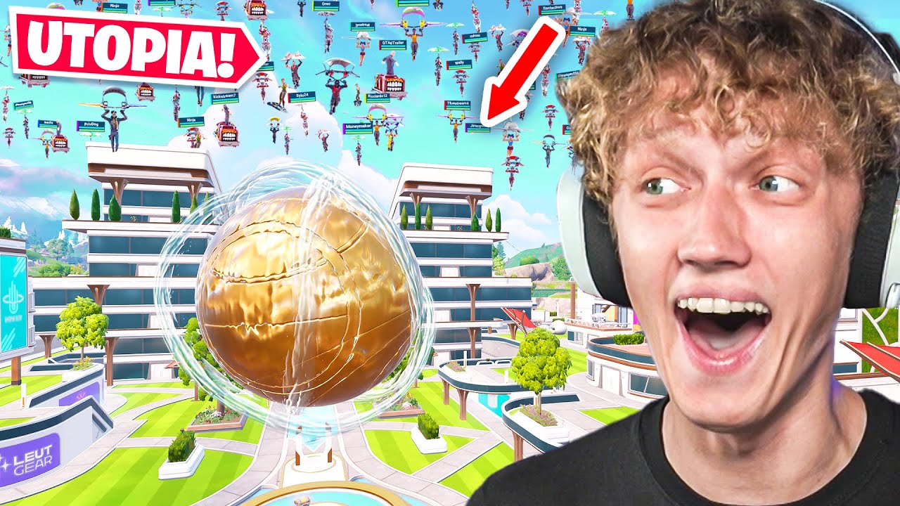 I Got 100 Players To Land At UTOPIA CITY In Fortnite! (New Tilted Towers)