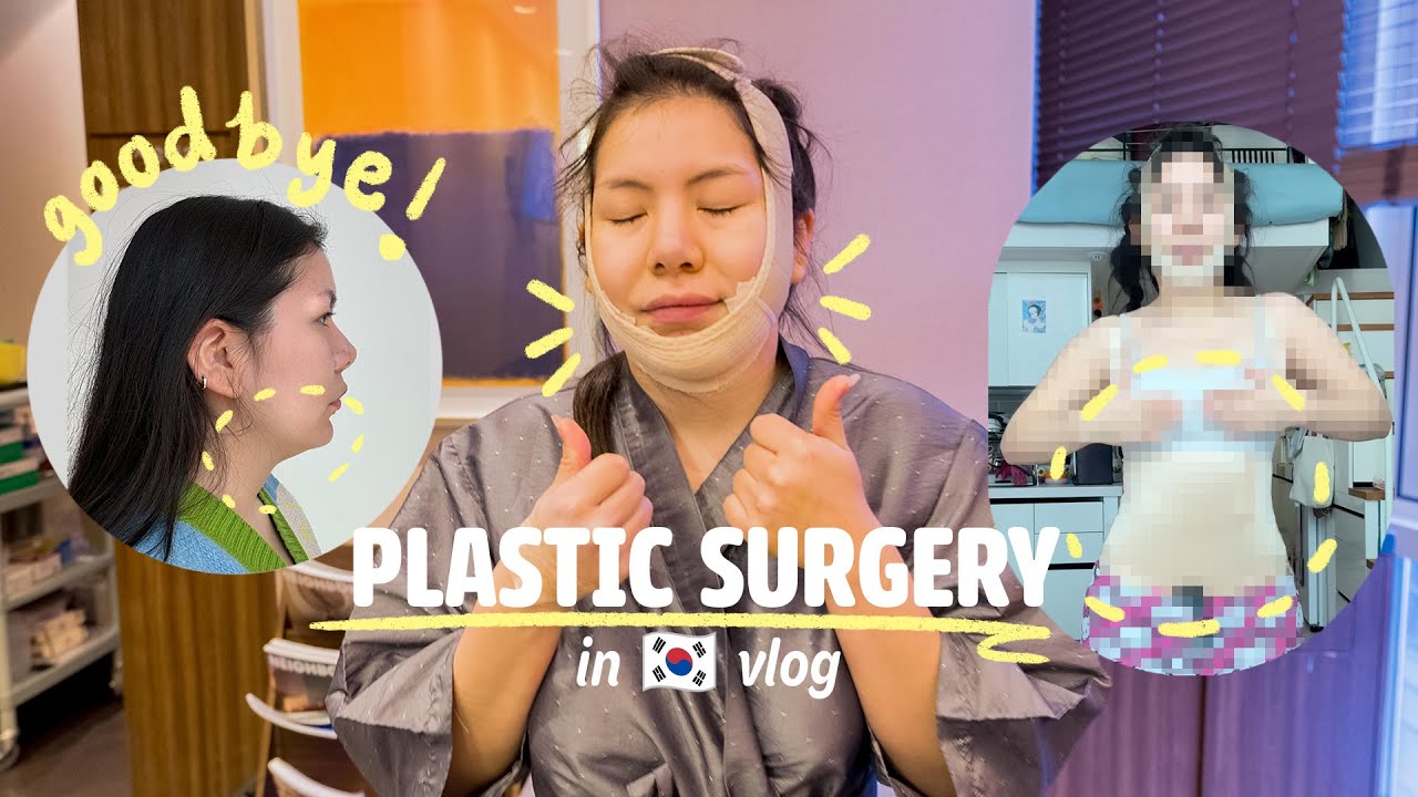 I got plastic surgery in Korea 🇰🇷 | chin and body liposuction | plastic surgery vlog