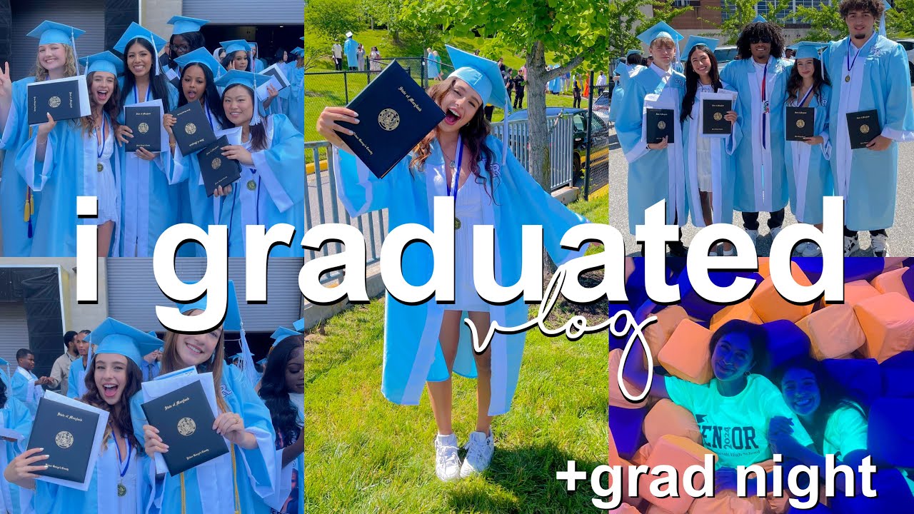 I GRADUATED HIGH SCHOOL day in the life vlog 2024