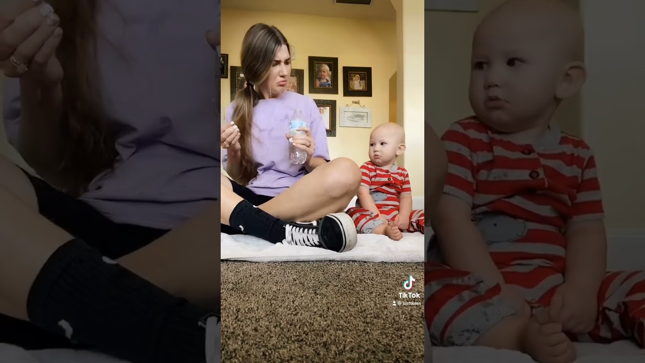 I had to try this with my baby brother 😂 #shorts #youtubeshorts