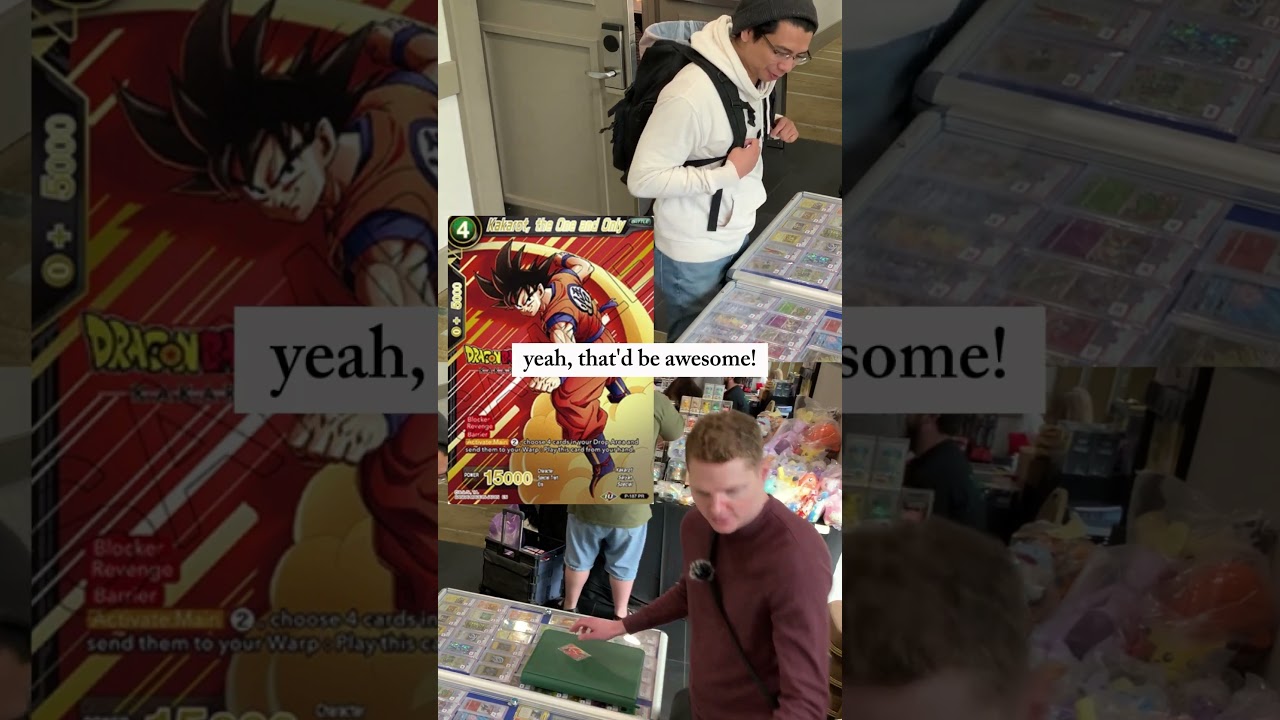 I hope his nephew likes these Dragon Ball Super cards! | Vendor POV #dbs #pokemontcg #dragonball