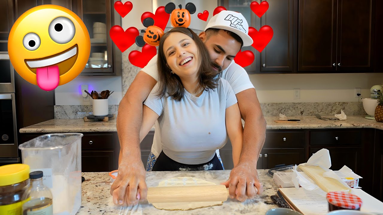 I KEPT GETTING BEHIND HER WHILE BAKING VIRAL HALLOWEEN TREATS! *GONE RIGHT* 👻💕