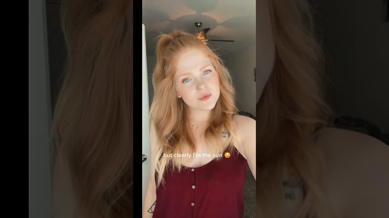 I love being the sun 🌞 #youtube #shorts #redhead #redhair #music