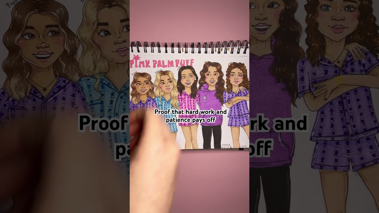 I love @pinkpalmpuff 🏝️ PJ UNBOXING!! #shorts #pajama #art #youtuber #hardwork #unboxing