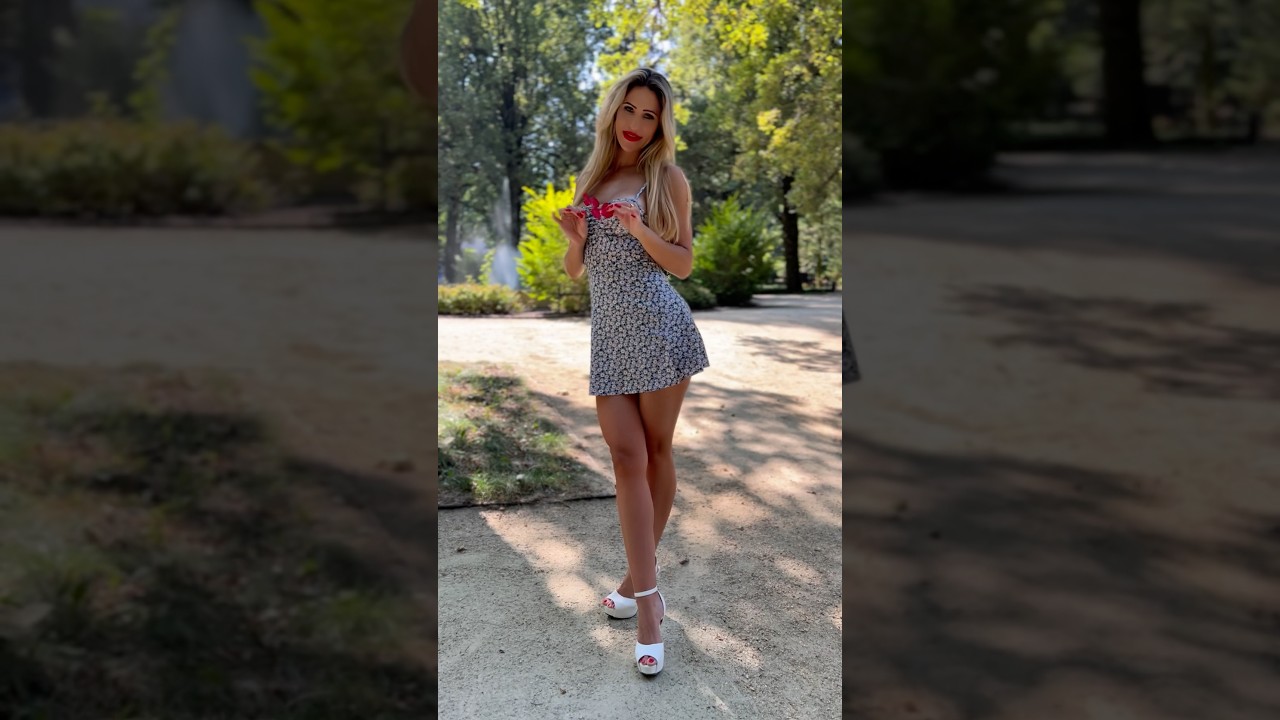 I love spring 🥰🌹 #blonde #polishgirl #fashion #outfit #heels #heels #dress #longhair  # walk