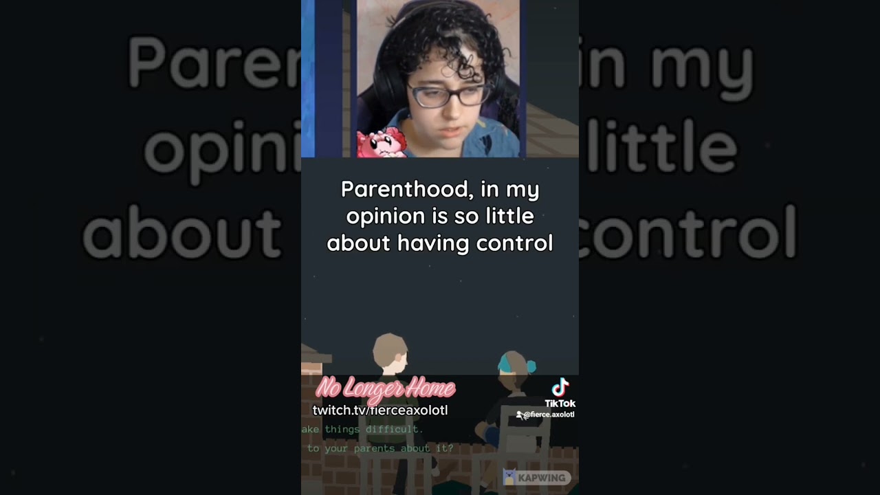 I love when games make you talk about deep topics 💭 #nolongerhome #parenthood #indiegames #twitch