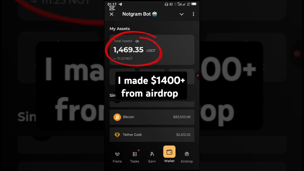 I Made $1400+ from Notgram airdrop #notgram #notgramairdrop