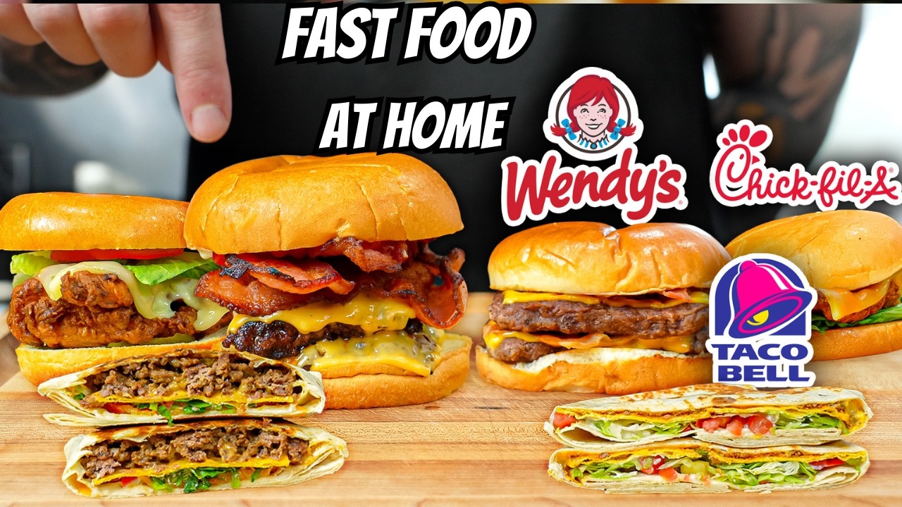 I Made The Most Popular Fast Food Items At Home!