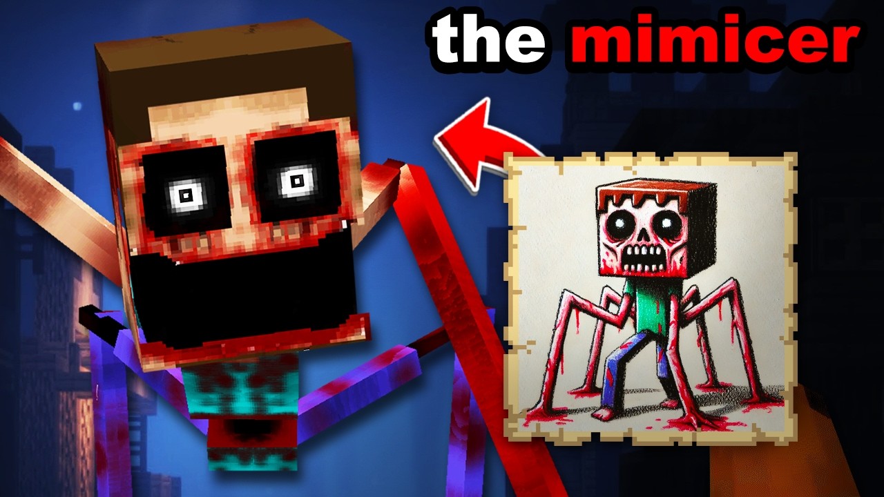 I Made YOUR Scary Drawings into Mobs to Fool My Friend