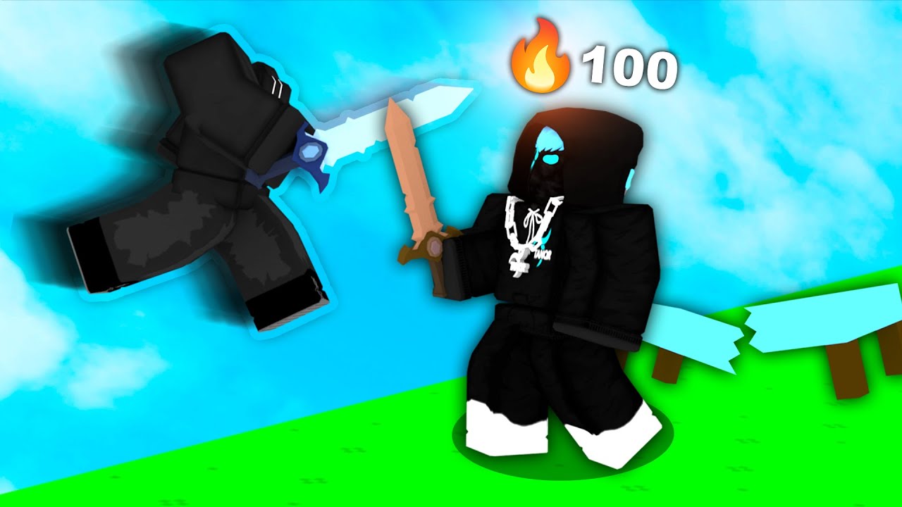 I met a HACKER while on a huge WINSTREAK.. (Roblox Bedwars)