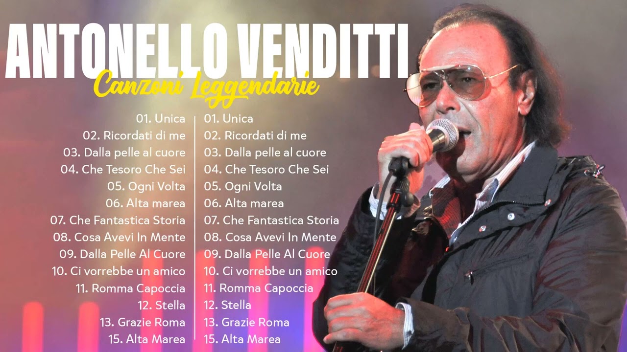 I Migliori Successi Degli Anni 80 – 90 Di ANTONELLO – Top Hits Of ANTONELLO VENDITTI