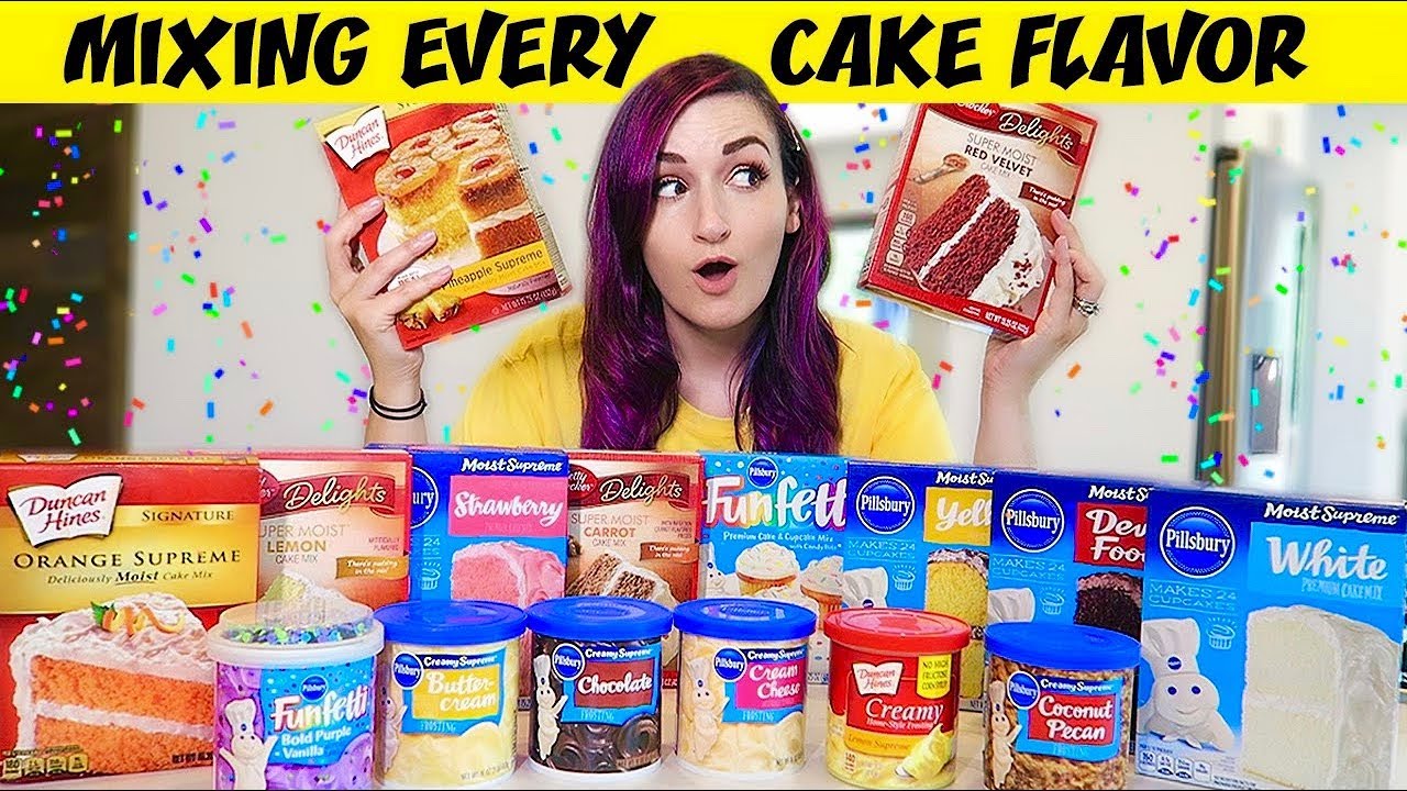I Mixed EVERY Cake Flavor Together for MY BIRTHDAY