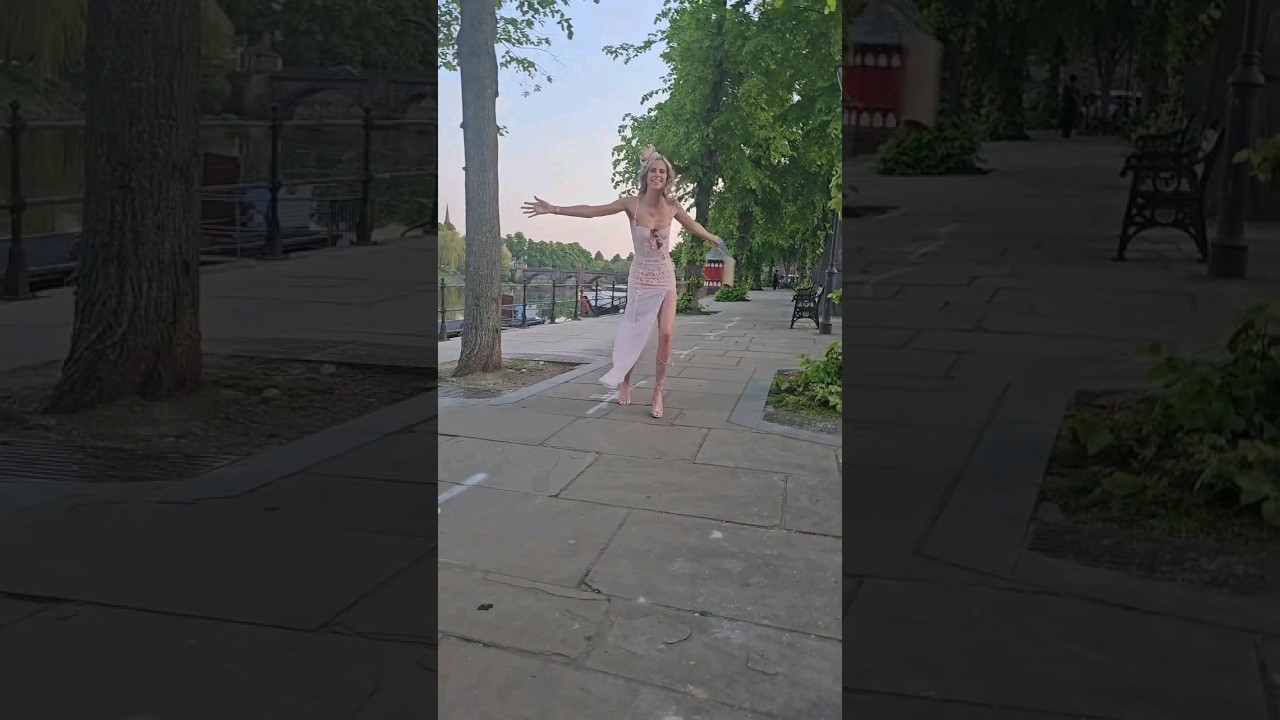 I nearly fell in the river #foryou #blonde #dress #reels #shorts #horseracing