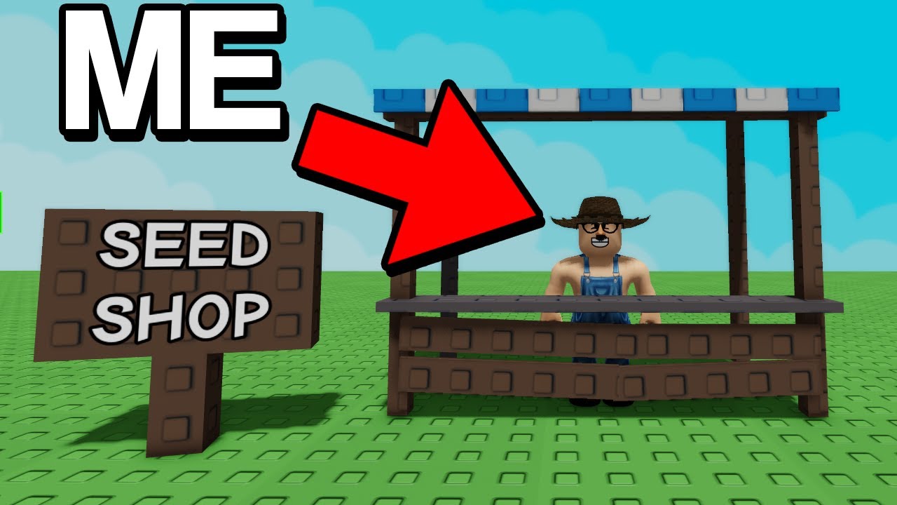 I Pretended To Be The SEED SHOP NPC In Roblox Grow A Garden