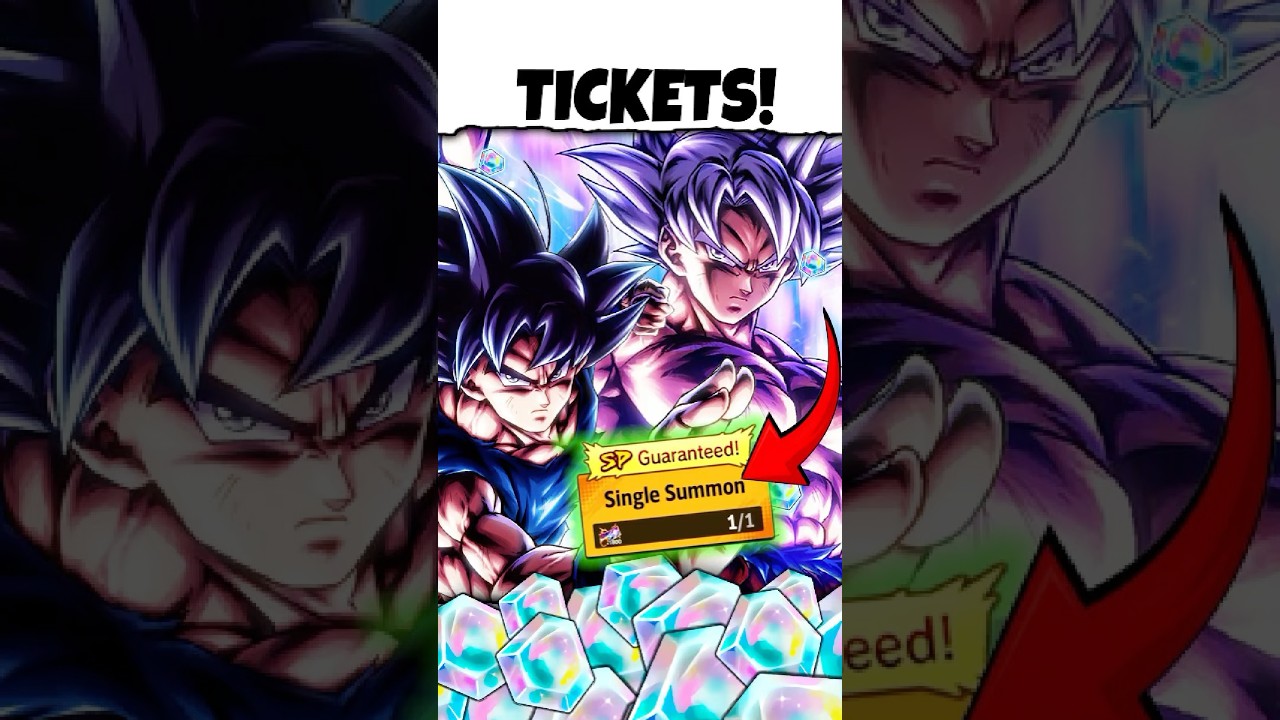 I PULLED UI GOKU IN 1 TICKET! 😱(DB LEGENDS LUCK IS BROKEN) #dragonballlegends #dbl #shorts
