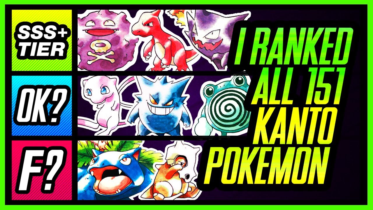 I Ranked ALL 151 Generation 1 Pokemon | Mr1upz