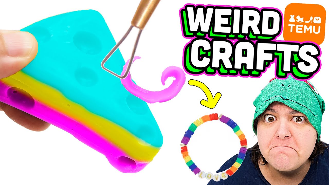 I Review The MOST Bizarre Temu Craft Kits Squishies & More!