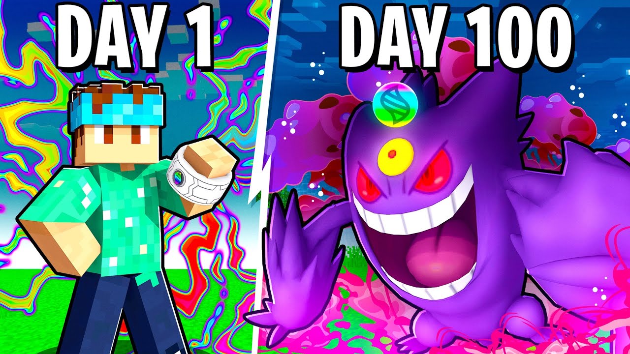 I Spent 100 DAYS In Minecraft Pixelmon: The BEST Pokémon Team
