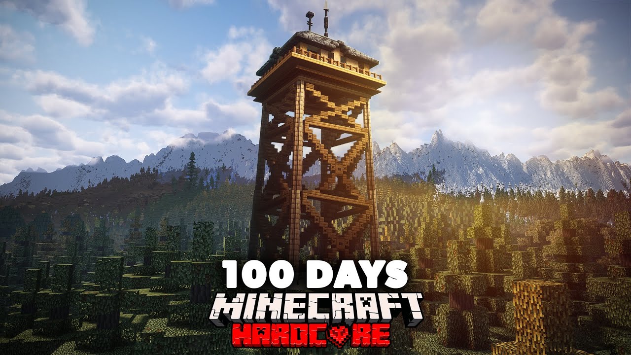 I Spent 100 Days in the Alaskan Wilderness in Hardcore Minecraft