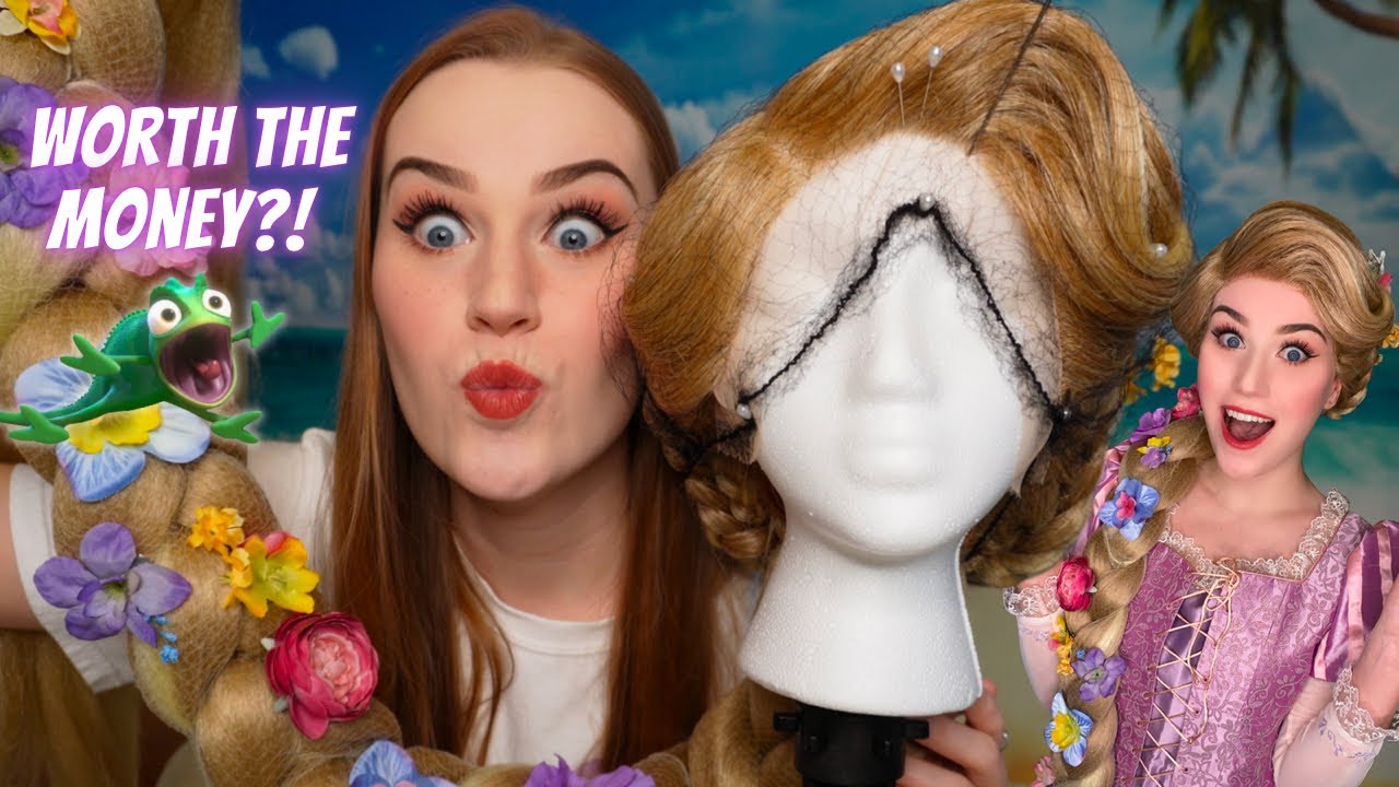 I spent $500 on a WIG?! Rapunzel wig unboxing, try on and review!