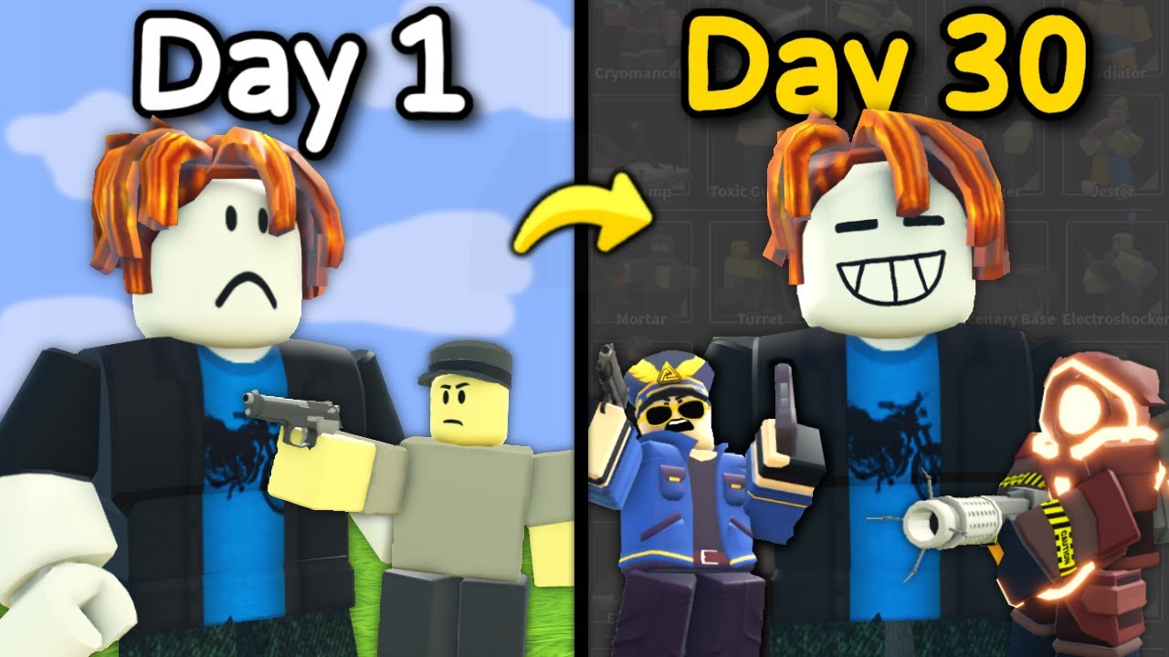 I Spent a Month in Roblox Tower Defense Simulator
