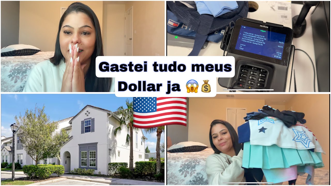 I SPENT ALL MY MONEY IN DOLLARS 😟💰🤑Shopping day at Outlat in Orlando + house tour
