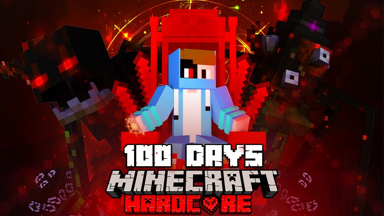 I Survived 100 Days as a DEMON LORD in Hardcore Minecraft