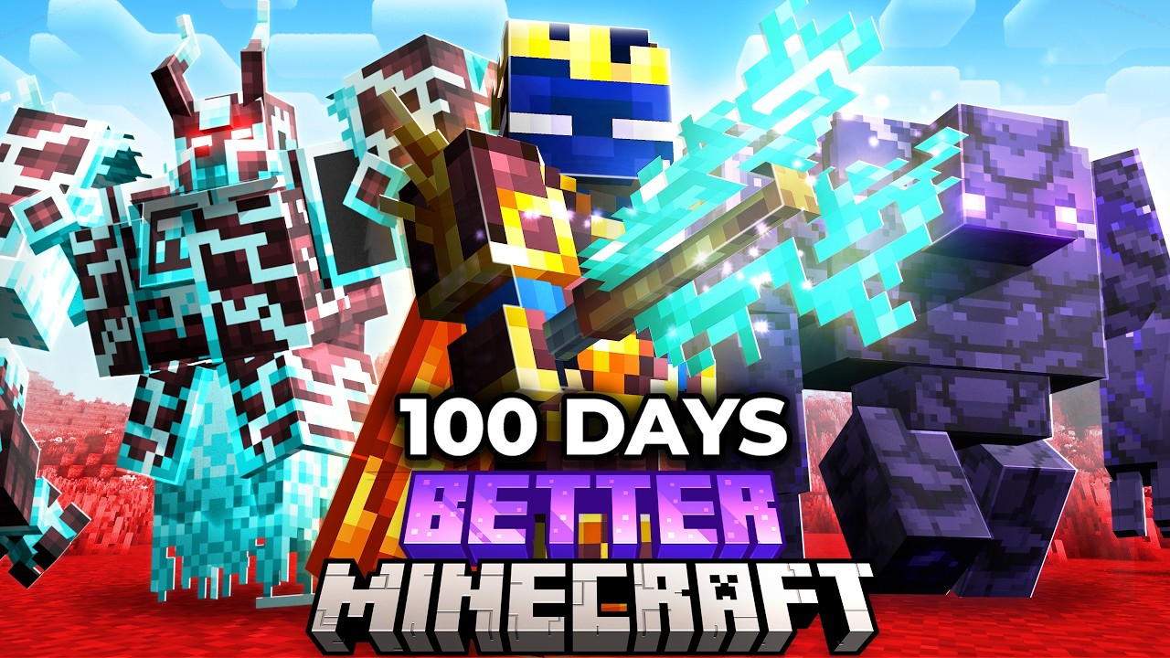 I Survived 100 Days in BETTER Minecraft Hardcore