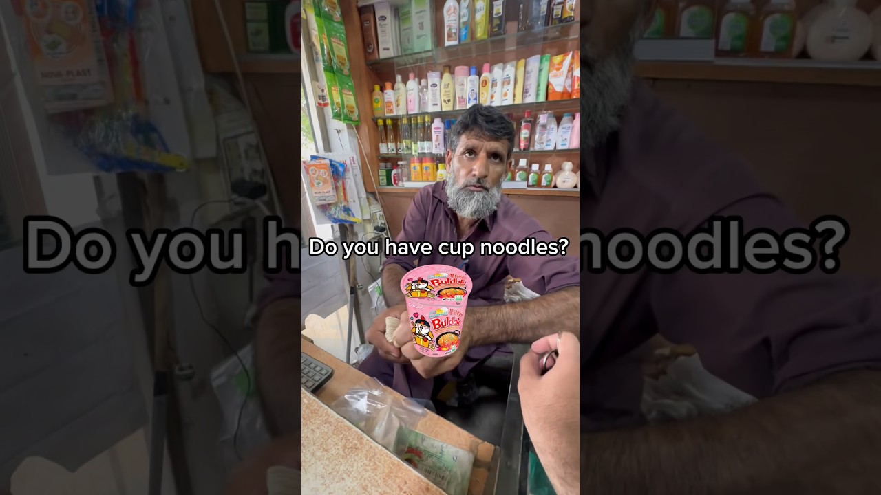 I Tasted Ramen Buldak Cup Noodles for the First Time😱#shorts