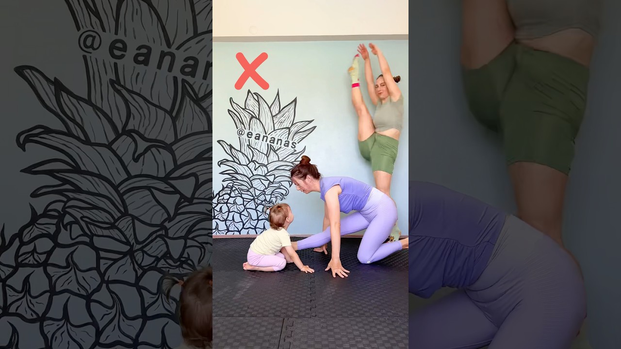 I TAUGHT MY MAMA TO SPLIT @natalie_yogafit1516 😍🔥 #gymnast #howto #split #yoga #beginnermethod